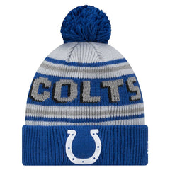 Youth Main Cuffed Knit Hat with Pom - Indianapolis Colts