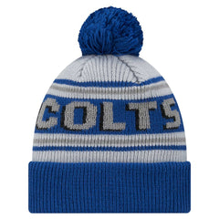 Youth Main Cuffed Knit Hat with Pom - Indianapolis Colts