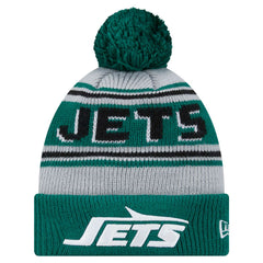 Youth Main Cuffed Knit Hat with Pom - New York Jets