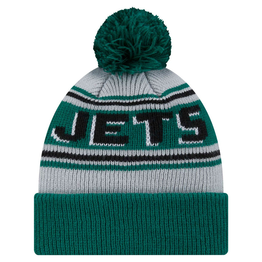 Youth Main Cuffed Knit Hat with Pom - New York Jets