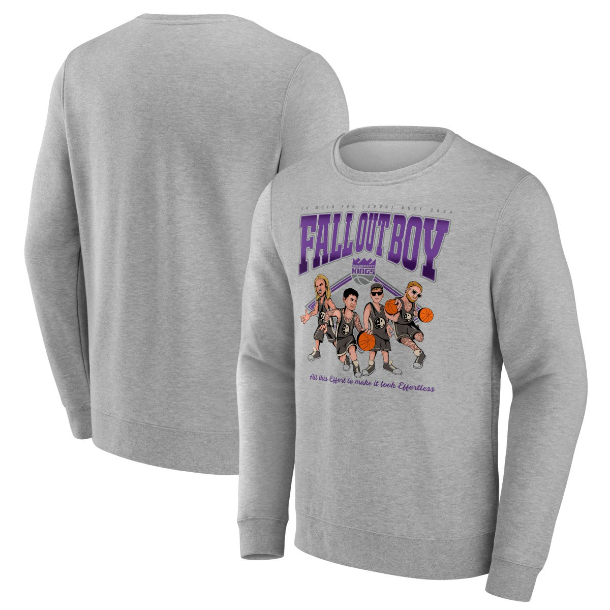 NBA Fall Out Boy x Sacramento Kings So Much For (2our) Dust Fleece Pullover Sweatshirt