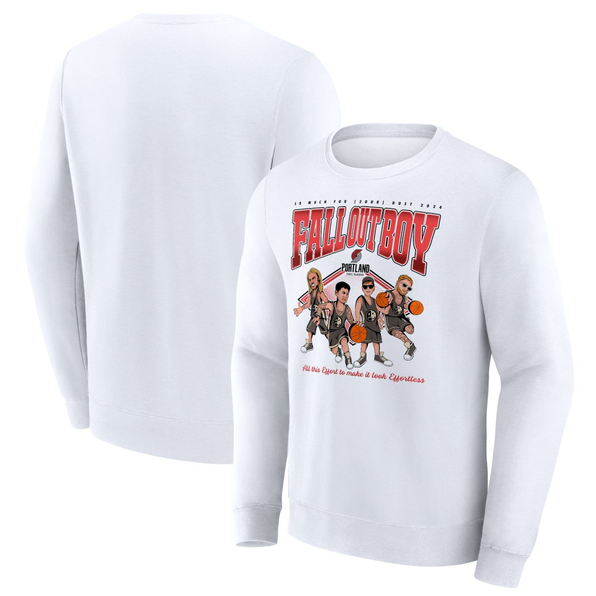 NBA Fall Out Boy x Portland Trail Blazers So Much For (2our) Dust Fleece Pullover Sweatshirt