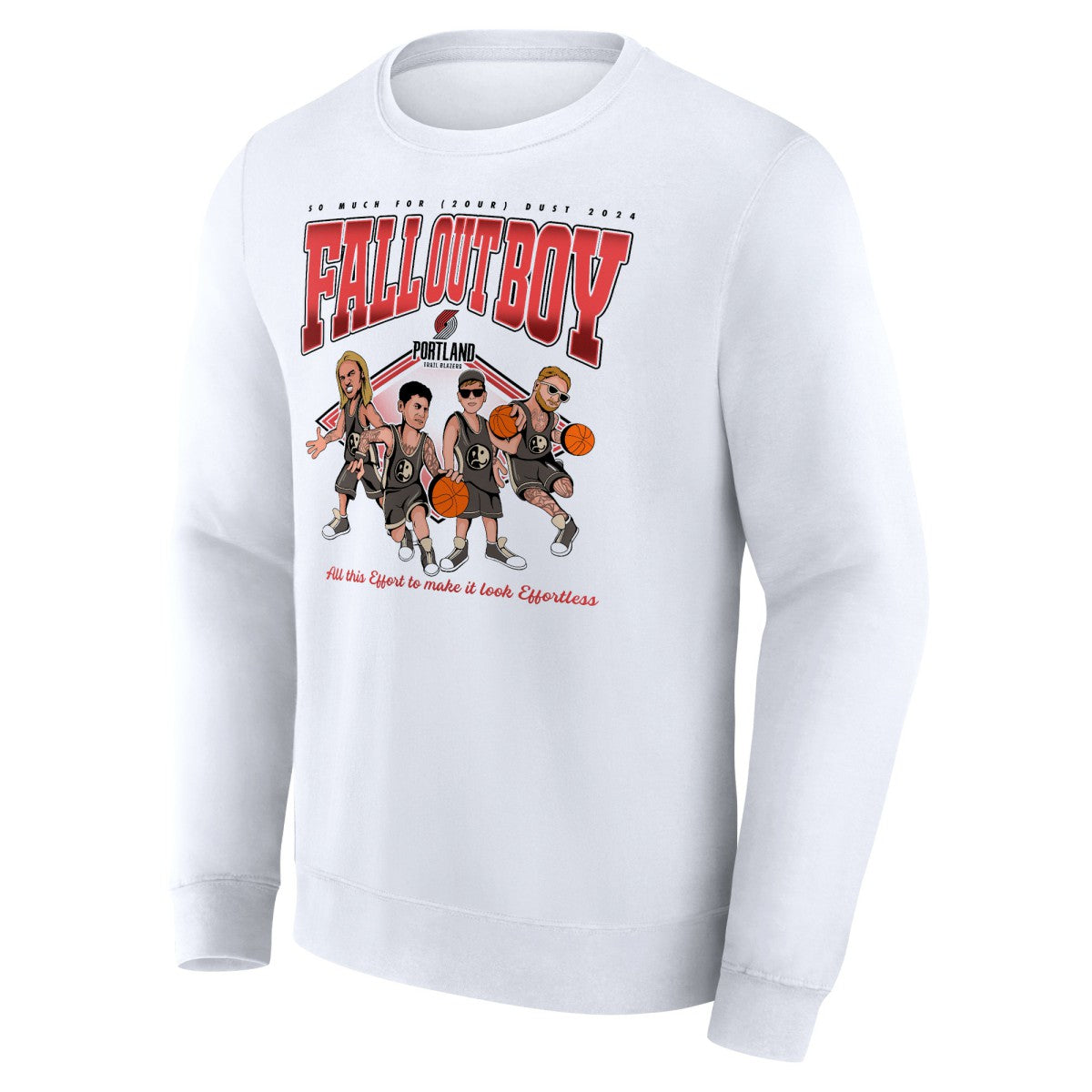 NBA Fall Out Boy x Portland Trail Blazers So Much For (2our) Dust Fleece Pullover Sweatshirt