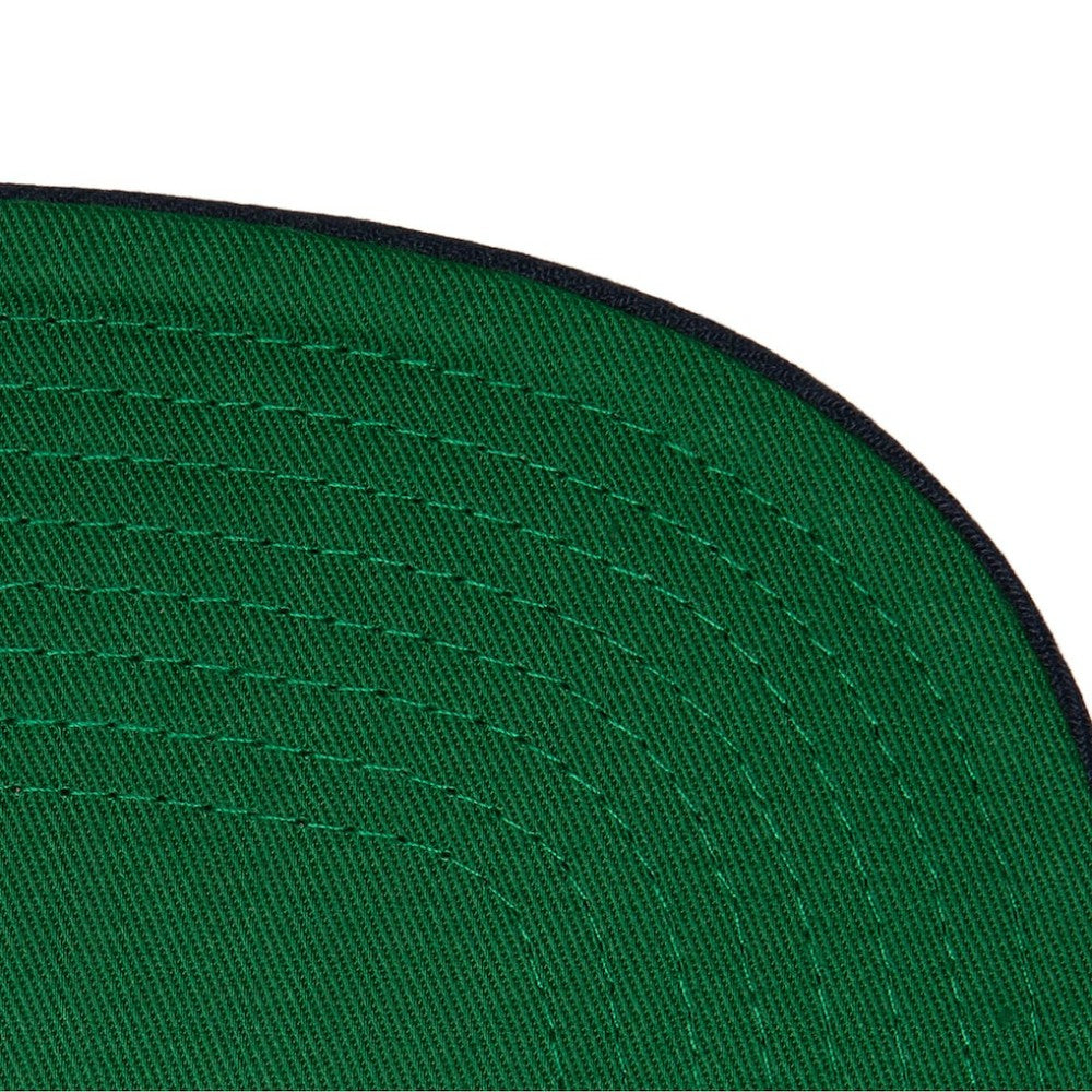 NHL Deep Sea Blue Seattle Kraken Mitchell & Ness Retro Script Colorblock Snapback Hat
