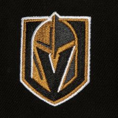 NHL Black Vegas Golden Knights Mitchell & Ness Retro Script Colorblock Snapback Hat