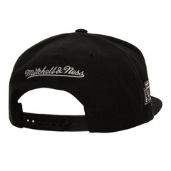 NHL Black Los Angeles Kings Mitchell & Ness Retro Script Colorblock Snapback Hat