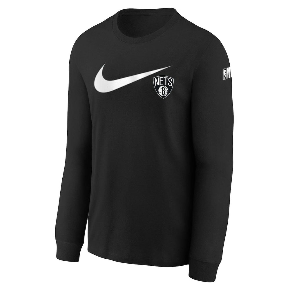 NBA Brooklyn Nets Youth Swoosh Long Sleeve T-Shirt