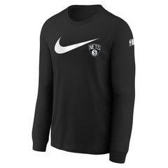 NBA Brooklyn Nets Youth Swoosh Long Sleeve T-Shirt