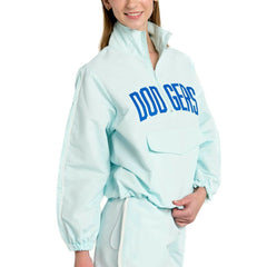 MLB Los Angeles Dodgers Lusso Women's Parker Half-Zip Jacket