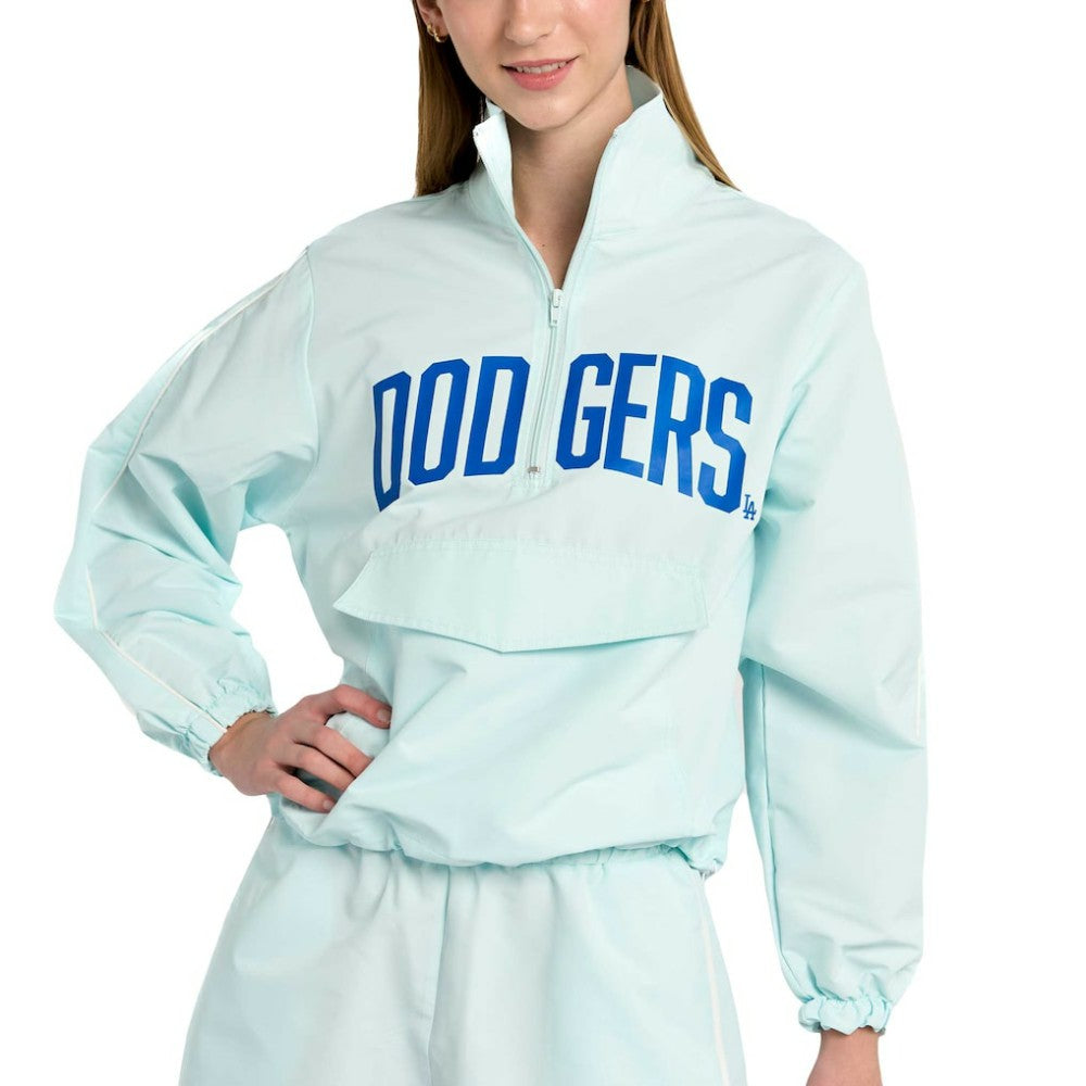 MLB Los Angeles Dodgers Lusso Women's Parker Half-Zip Jacket