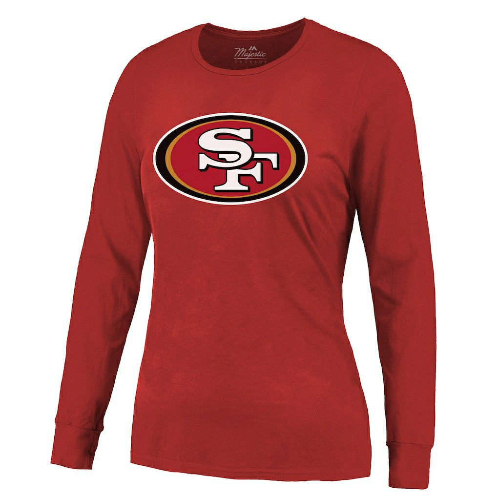 Brock Purdy  Majestic Threads Women's Player Name & Number Long Sleeve T-Shirt - San Francisco 49ers
