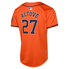 MLB Jose Altuve Houston Astros Nike Youth Alternate Limited Player Jersey – Orange
