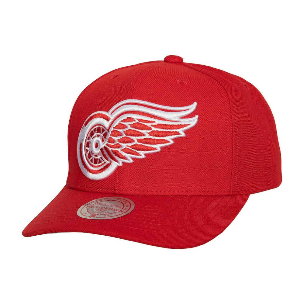 NHL Red Detroit Red Wings Mitchell & Ness Team Ground Pro Adjustable Hat
