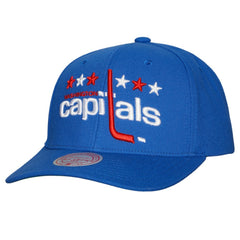 NHL Blue Washington Capitals Mitchell & Ness Team Ground Pro Adjustable Hat