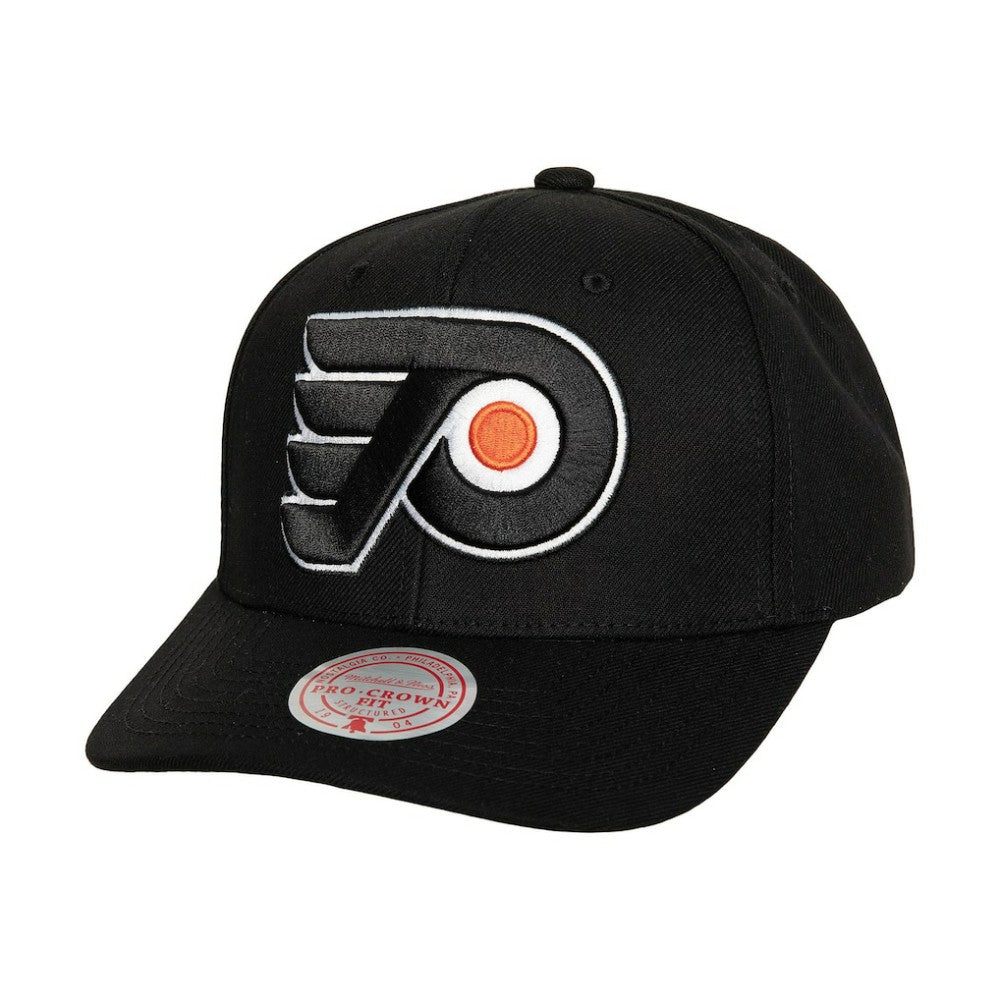 NHL Black Philadelphia Flyers Mitchell & Ness Team Ground Pro Adjustable Hat
