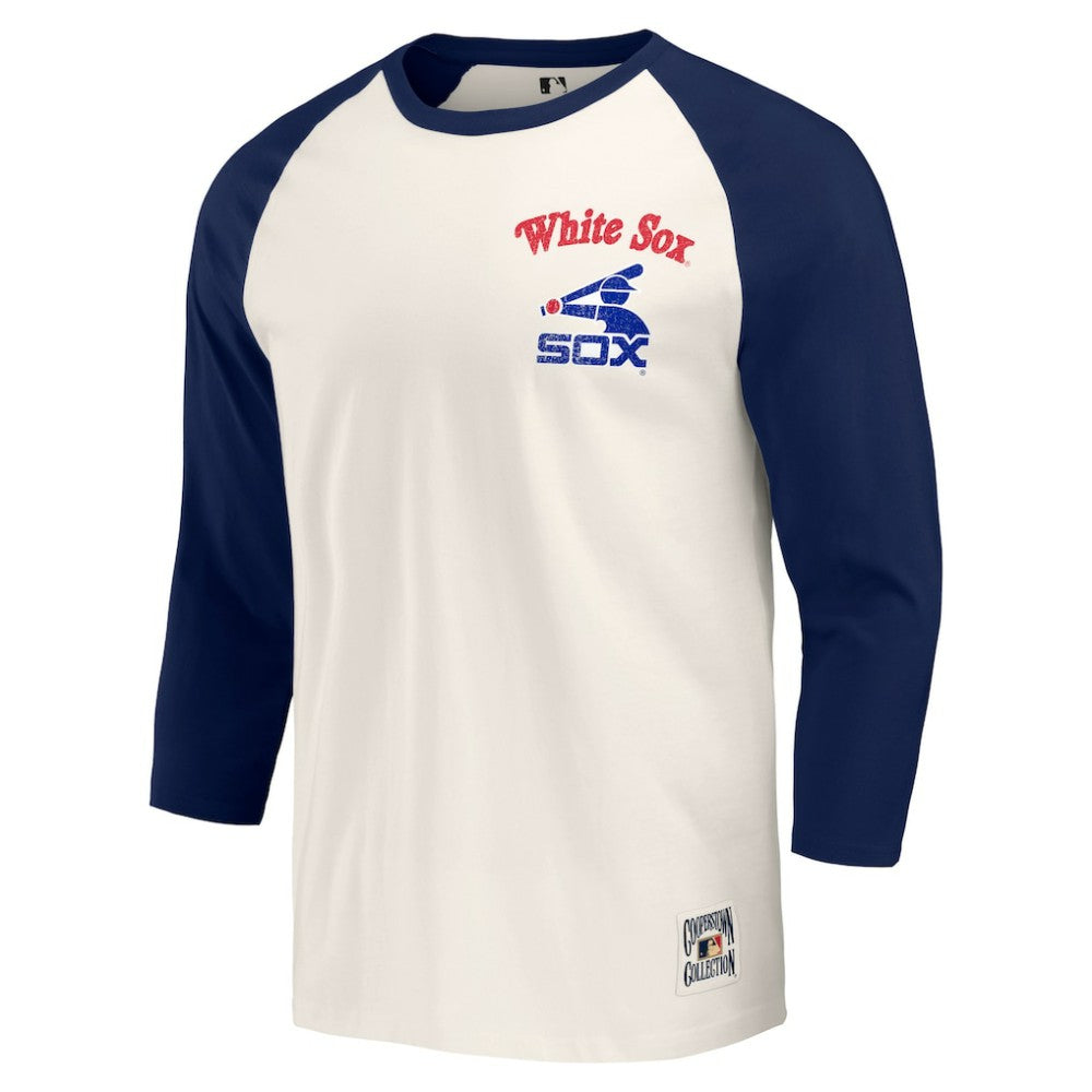 MLB Chicago White Sox Darius Rucker Collection by Fanatics Cooperstown Collection Raglan 3/4-Sleeve T-Shirt