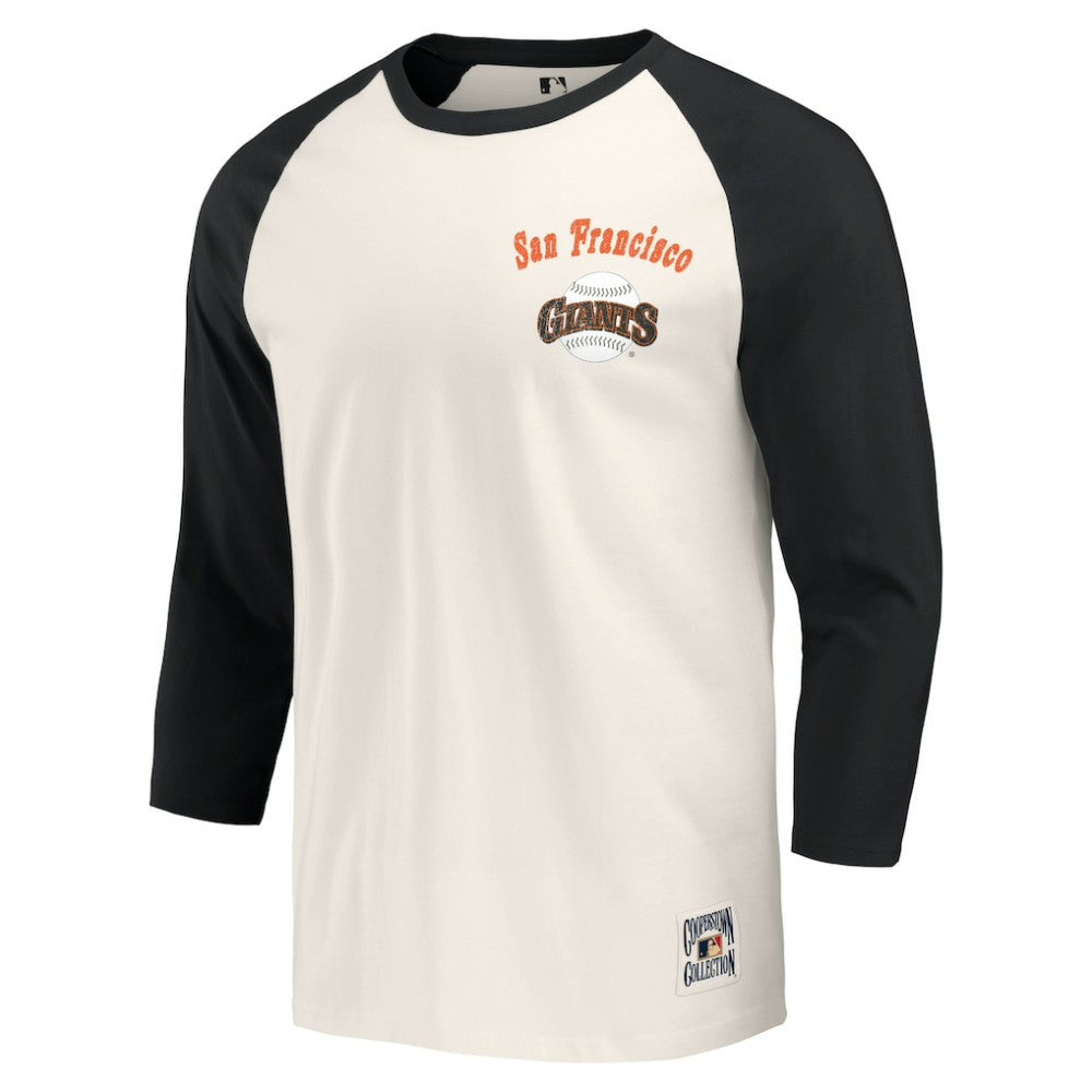 MLB San Francisco Giants Darius Rucker Collection by Fanatics Cooperstown Collection Raglan 3/4-Sleeve T-Shirt