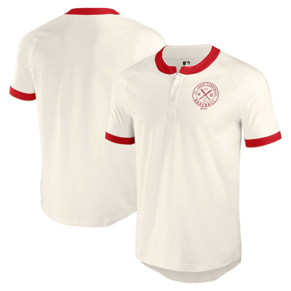 MLB St. Louis Cardinals Darius Rucker Collection by Fanatics Henley Raglan T-Shirt