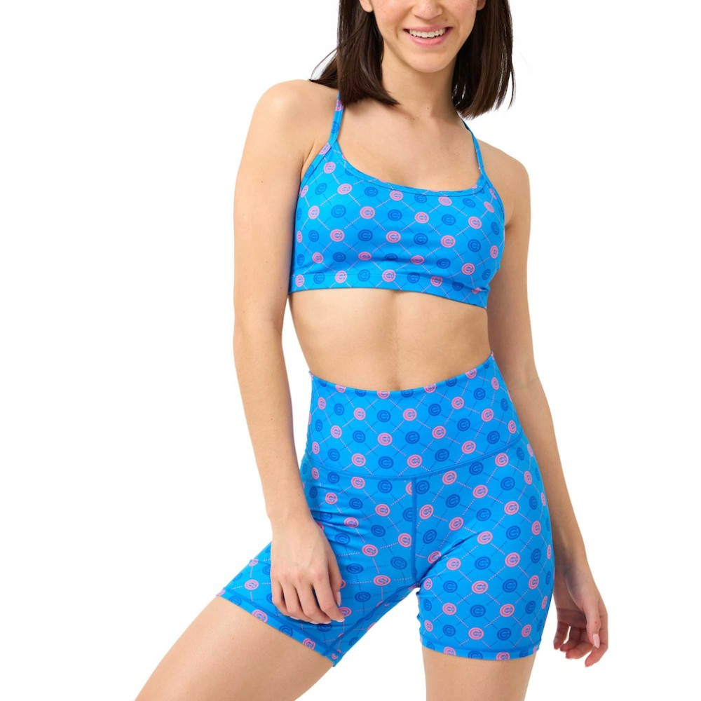 MLB Chicago Cubs Terez Women's TLC Printed High-Waisted Bike Shorts