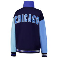 MLB Chicago Cubs Terez Women's Classic Colorblock Quarter-Zip Sweatshirt