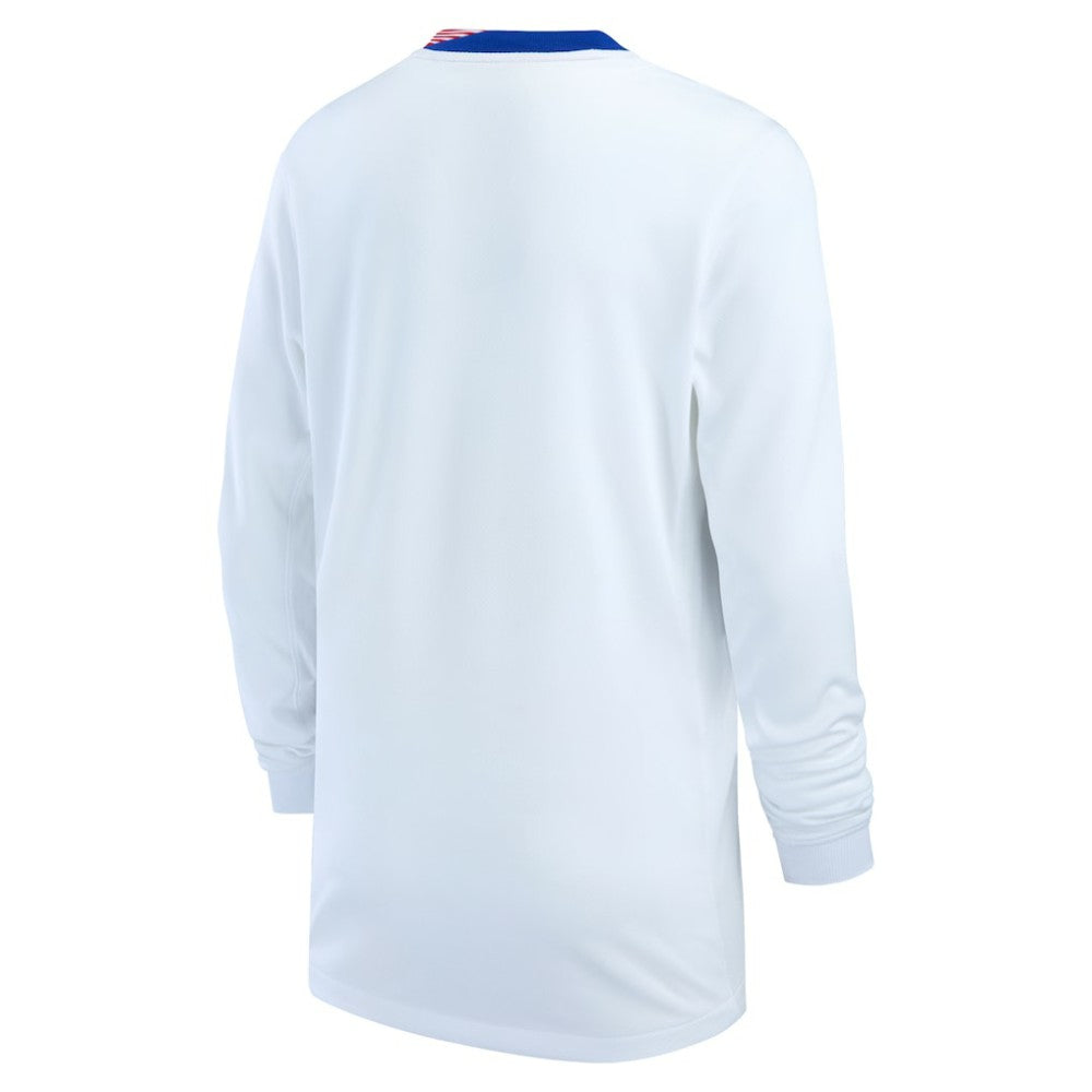 USMNT Youth 2024 Home Replica Long Sleeve Jersey - Nike White