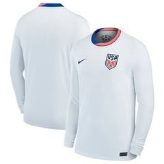 USMNT 2024 Home Replica Long Sleeve Jersey - Nike White
