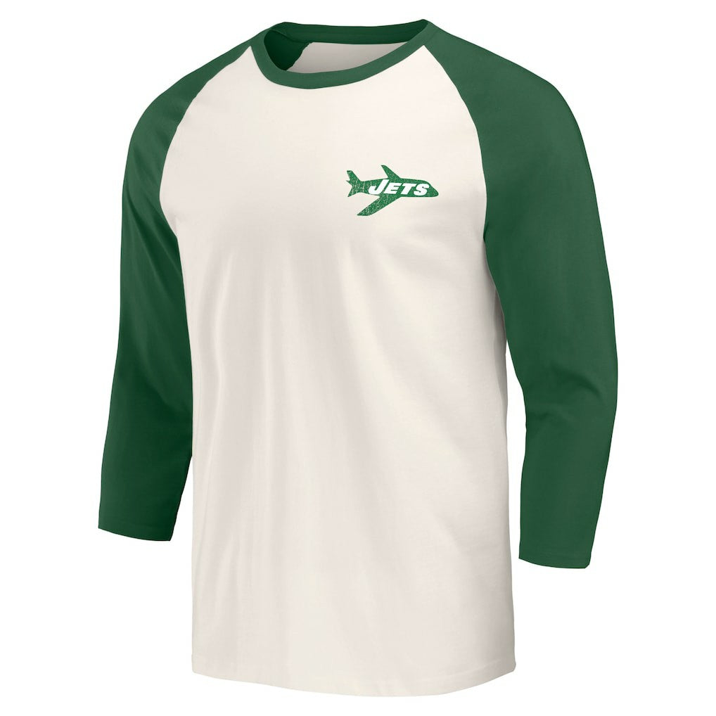 Darius Rucker Collection Raglan 3/4 Sleeve T-Shirt - New York Jets
