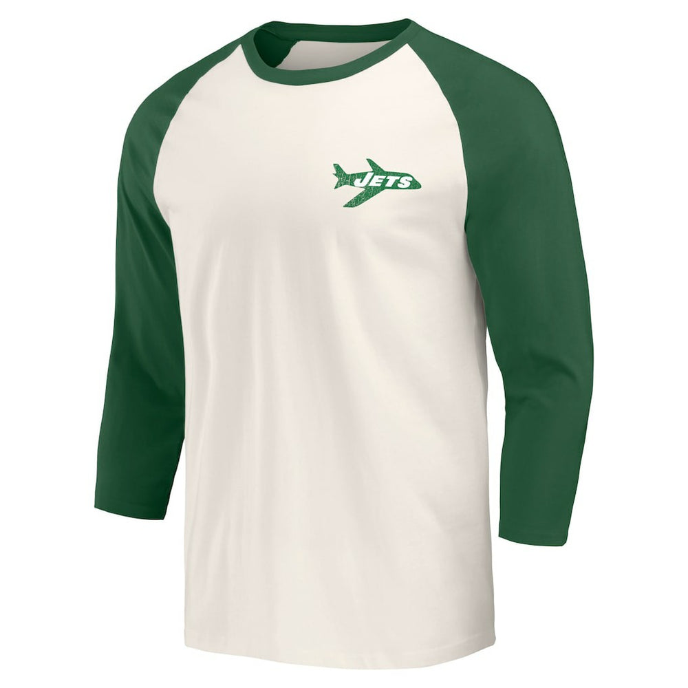 Darius Rucker Collection Raglan 3/4 Sleeve T-Shirt - New York Jets