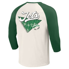 Darius Rucker Collection Raglan 3/4 Sleeve T-Shirt - New York Jets