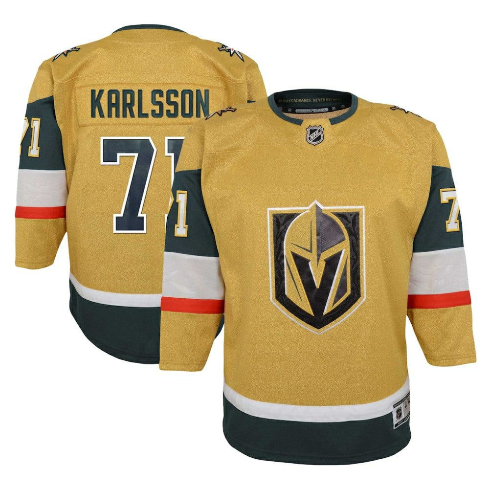 NHL Gold William Karlsson Vegas Golden Knights Youth Home Premier Player Jersey