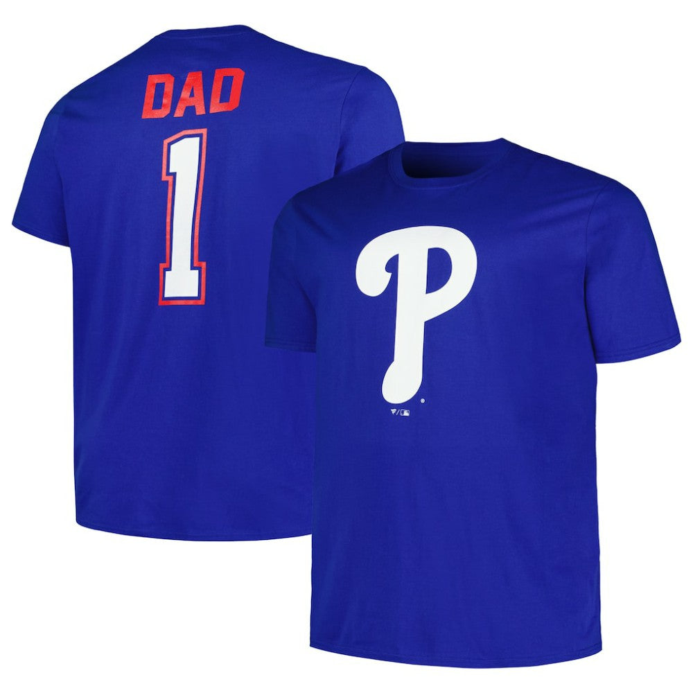 MLB Philadelphia Phillies Profile Big & Tall #1 Dad T-Shirt