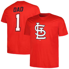 MLB St. Louis Cardinals Profile Big & Tall #1 Dad T-Shirt