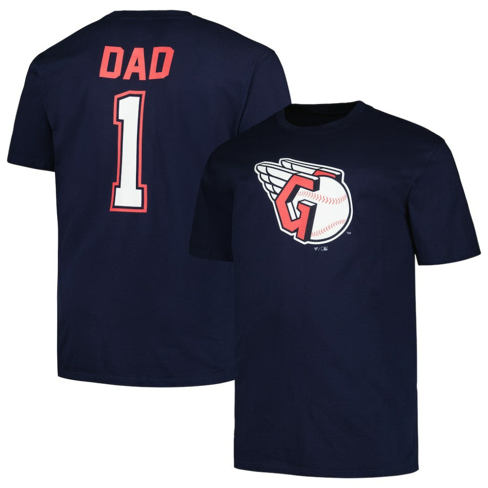 MLB Cleveland Guardians Profile Big & Tall #1 Dad T-Shirt