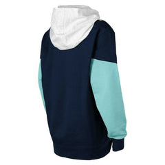 NHL Ash/Deep Sea Blue Seattle Kraken Youth Champion League Fleece Pullover Hoodie