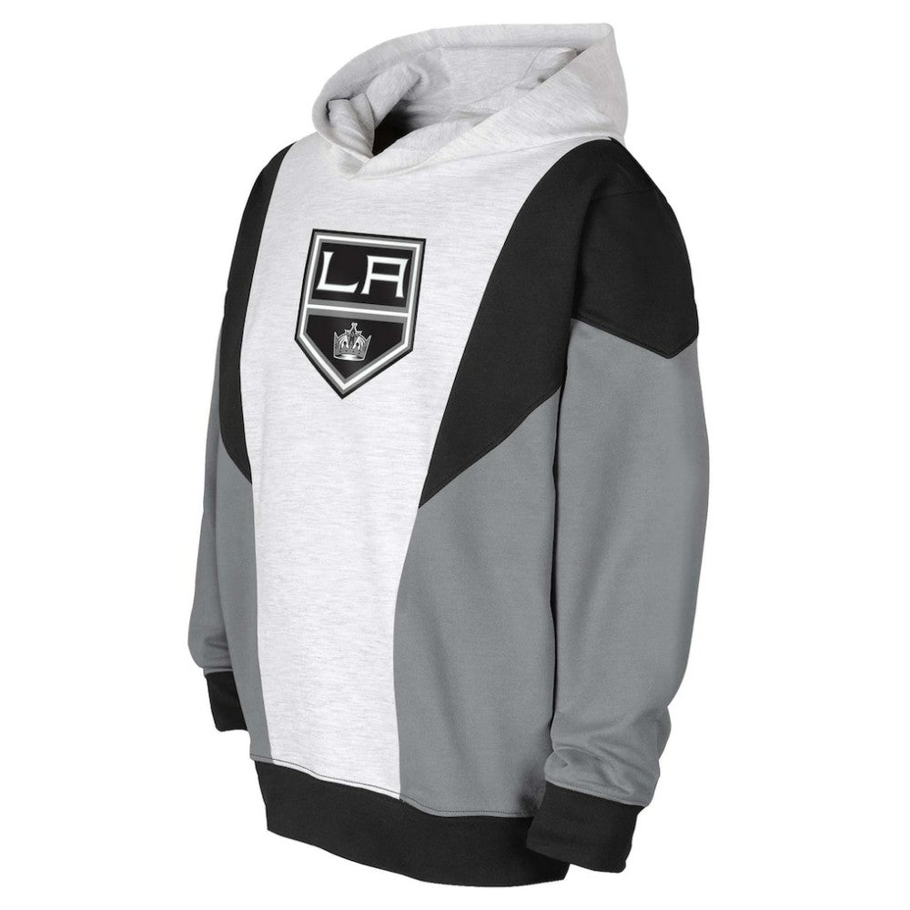 NHL Ash/Black Los Angeles Kings Youth Champion League Fleece Pullover Hoodie
