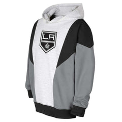 NHL Ash/Black Los Angeles Kings Youth Champion League Fleece Pullover Hoodie