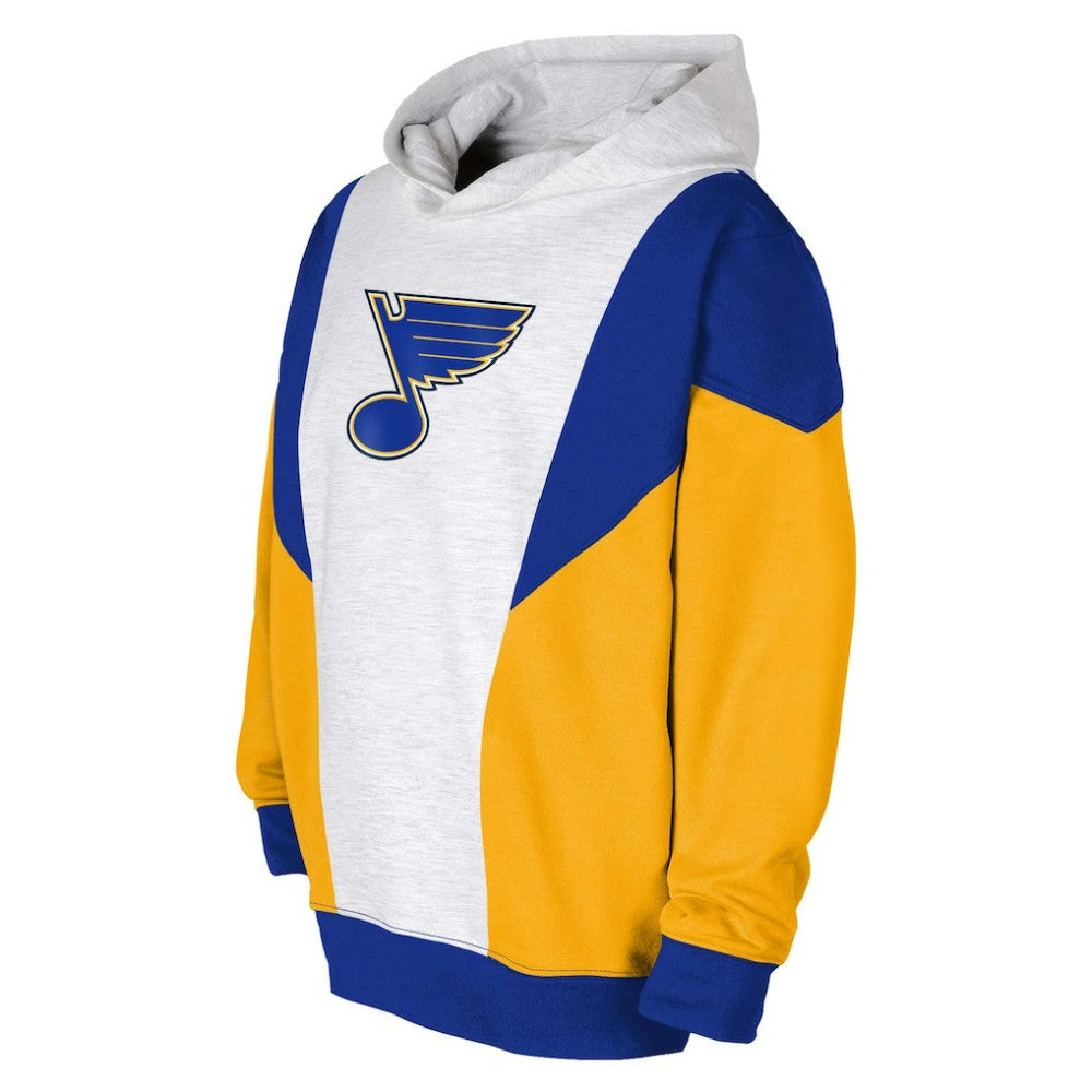 NHL Ash/Blue St. Louis Blues Youth Champion League Fleece Pullover Hoodie