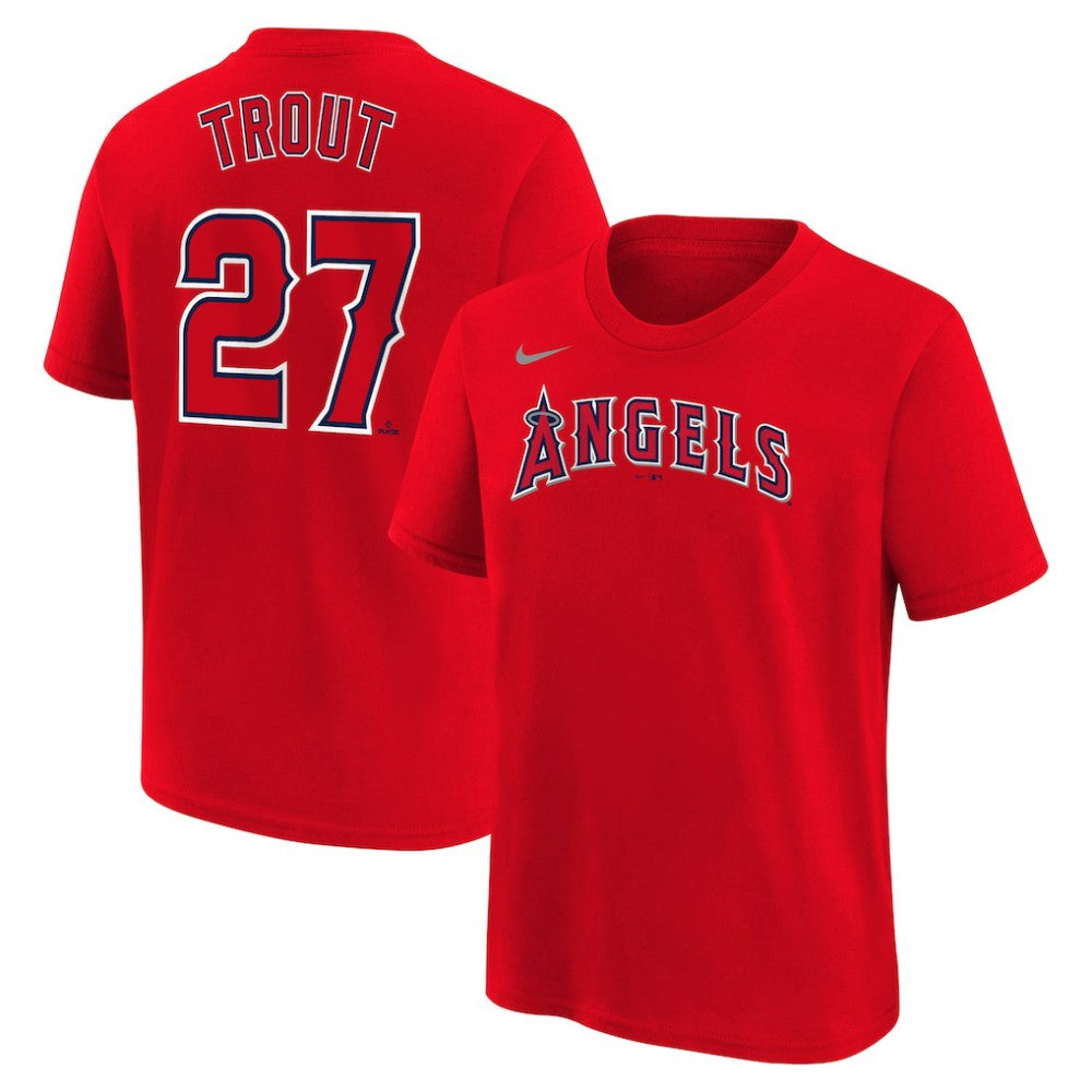 MLB Mike Trout Los Angeles Angels Nike Youth Name & Number T-Shirt