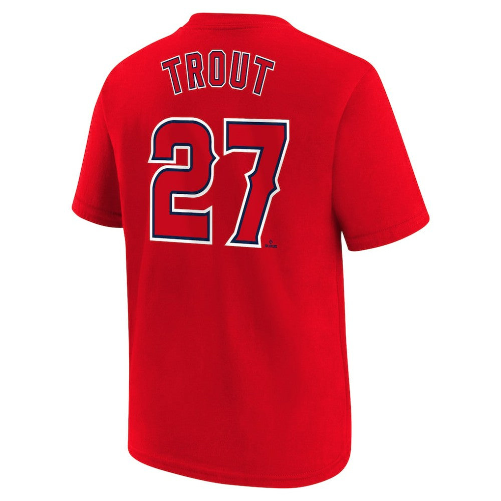 MLB Mike Trout Los Angeles Angels Nike Youth Name & Number T-Shirt