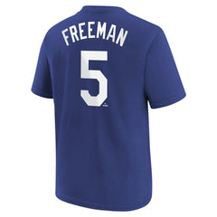 MLB Freddie Freeman Los Angeles Dodgers Nike Youth Name & Number T-Shirt