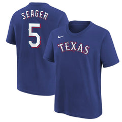 MLB Corey Seager Texas Rangers Nike Youth Name & Number T-Shirt