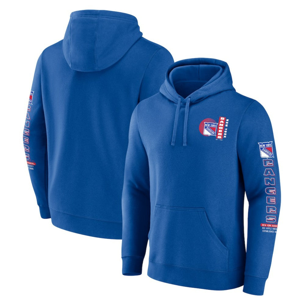 NHL Blue New York Rangers Fanatics Revolution Pullover Hoodie