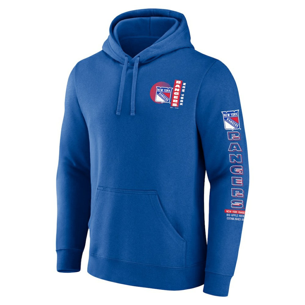 NHL Blue New York Rangers Fanatics Revolution Pullover Hoodie