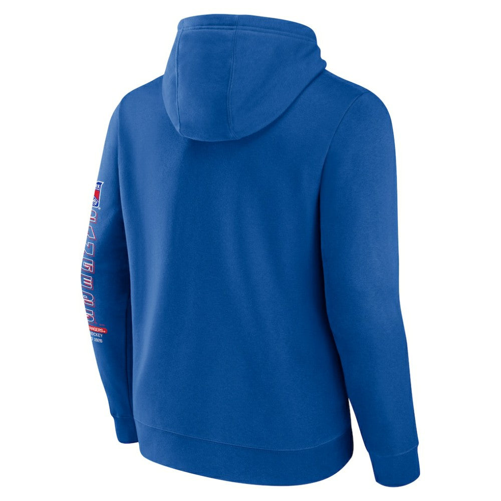 NHL Blue New York Rangers Fanatics Revolution Pullover Hoodie