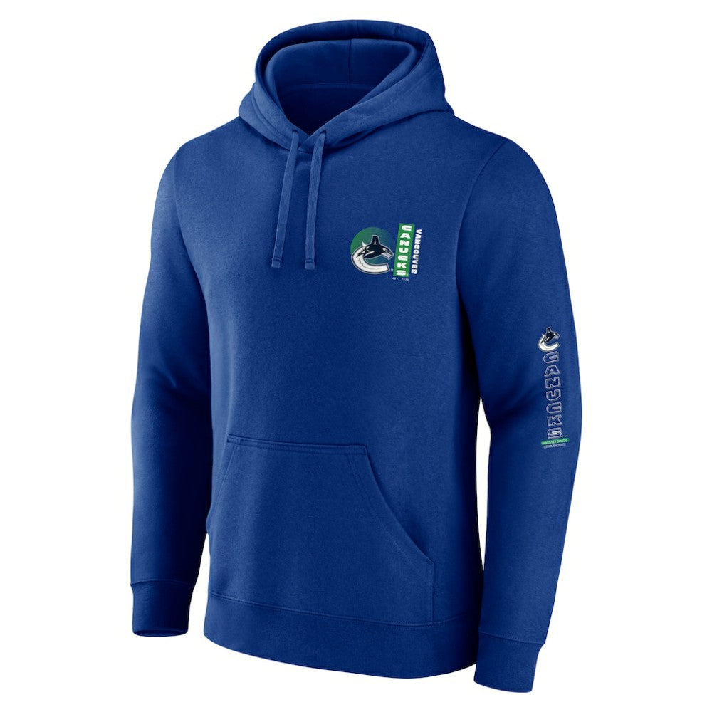 NHL Blue Vancouver Canucks Fanatics Revolution Pullover Hoodie