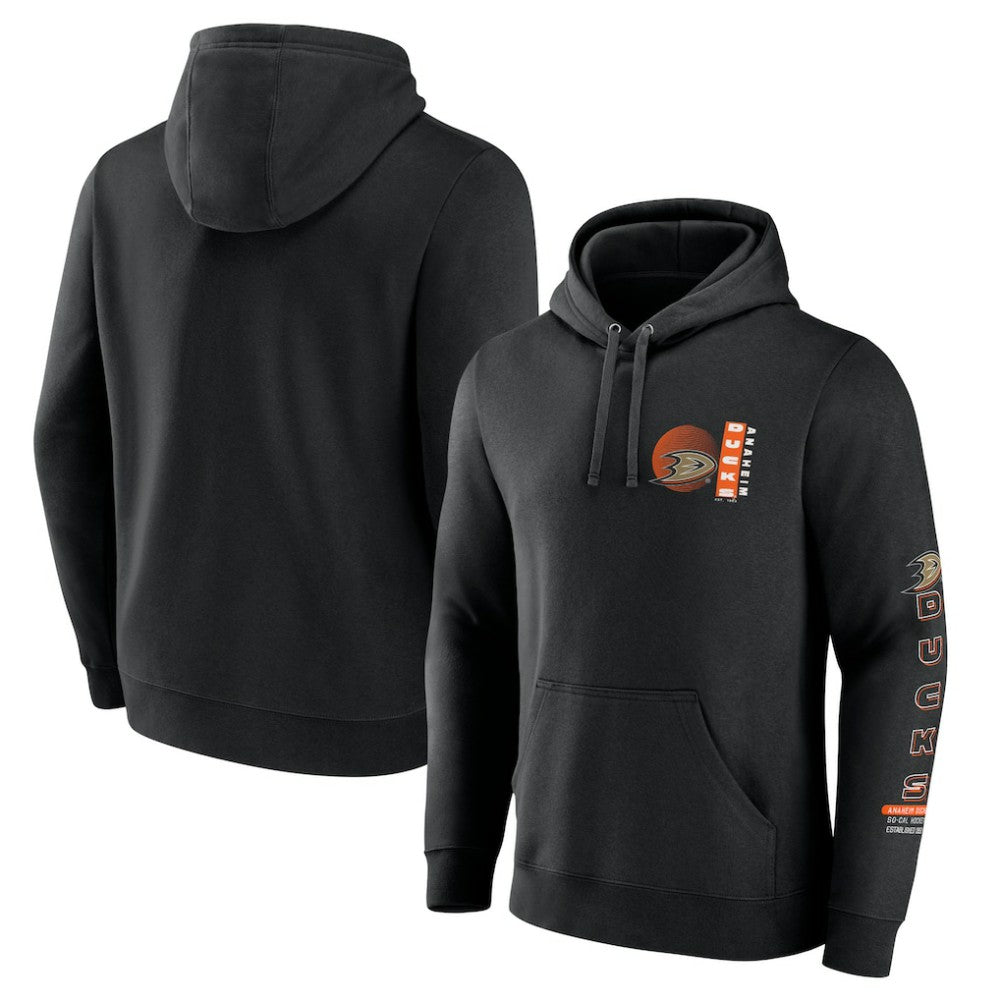 NHL Black Anaheim Ducks Fanatics Revolution Pullover Hoodie