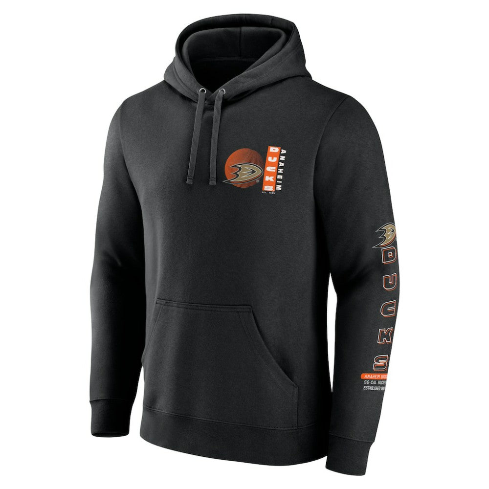 NHL Black Anaheim Ducks Fanatics Revolution Pullover Hoodie