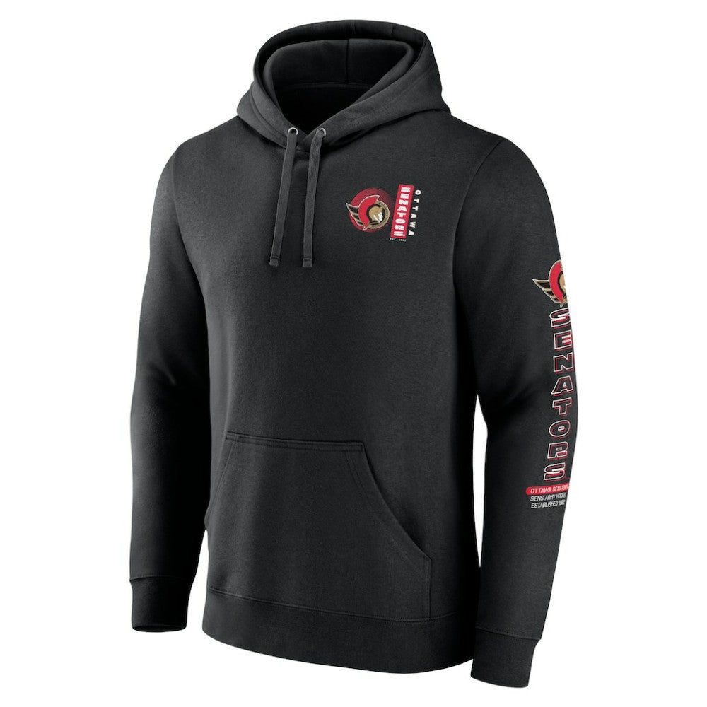 NHL Black Ottawa Senators Fanatics Revolution Pullover Hoodie