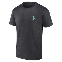 NHL Heather Charcoal Seattle Kraken Fanatics Backbone T-Shirt