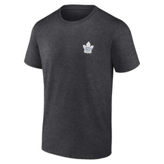 NHL Heather Charcoal Toronto Maple Leafs Fanatics Backbone T-Shirt
